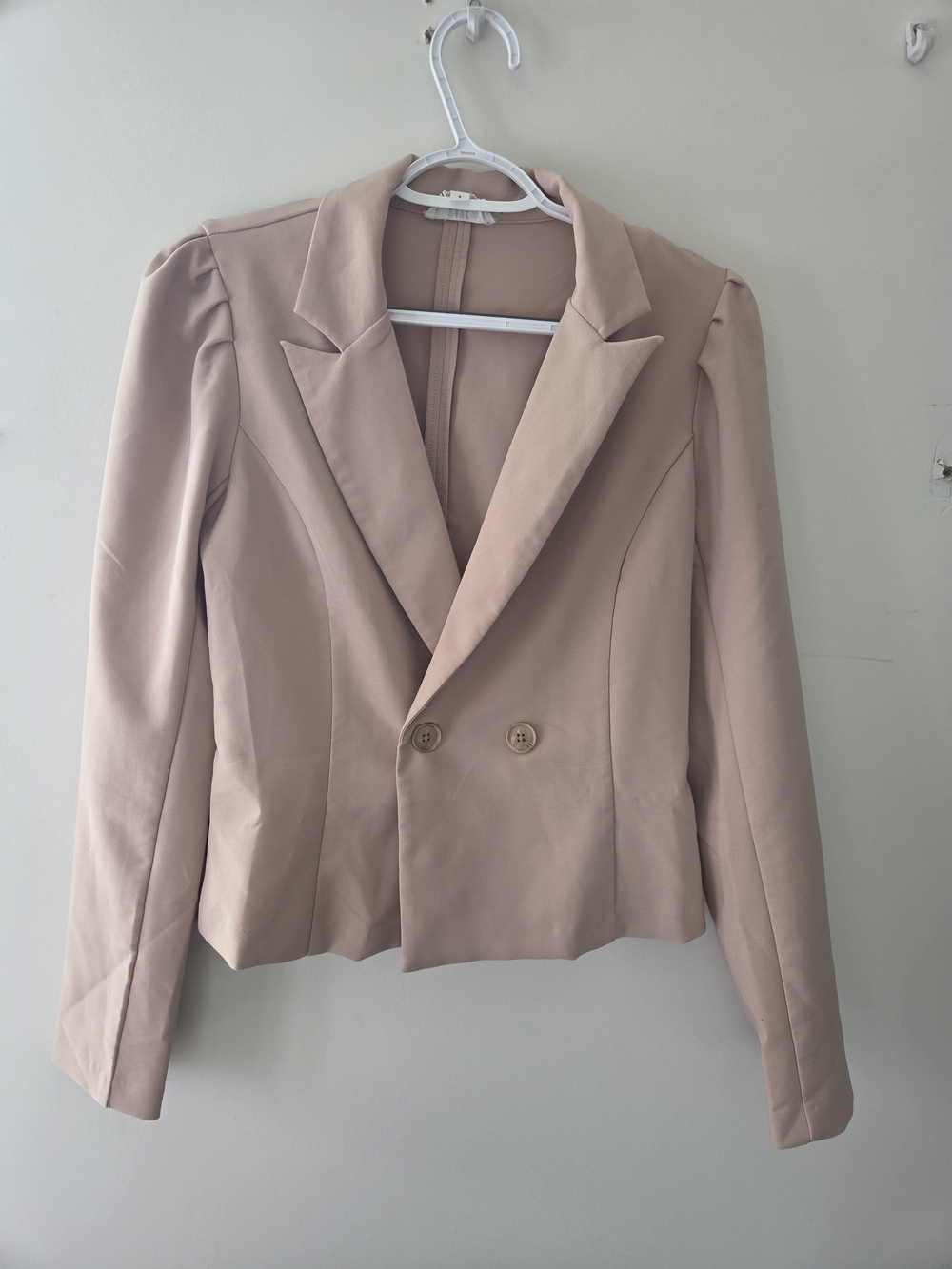 Have Blush Pink Tailored Double-Breasted Blazer